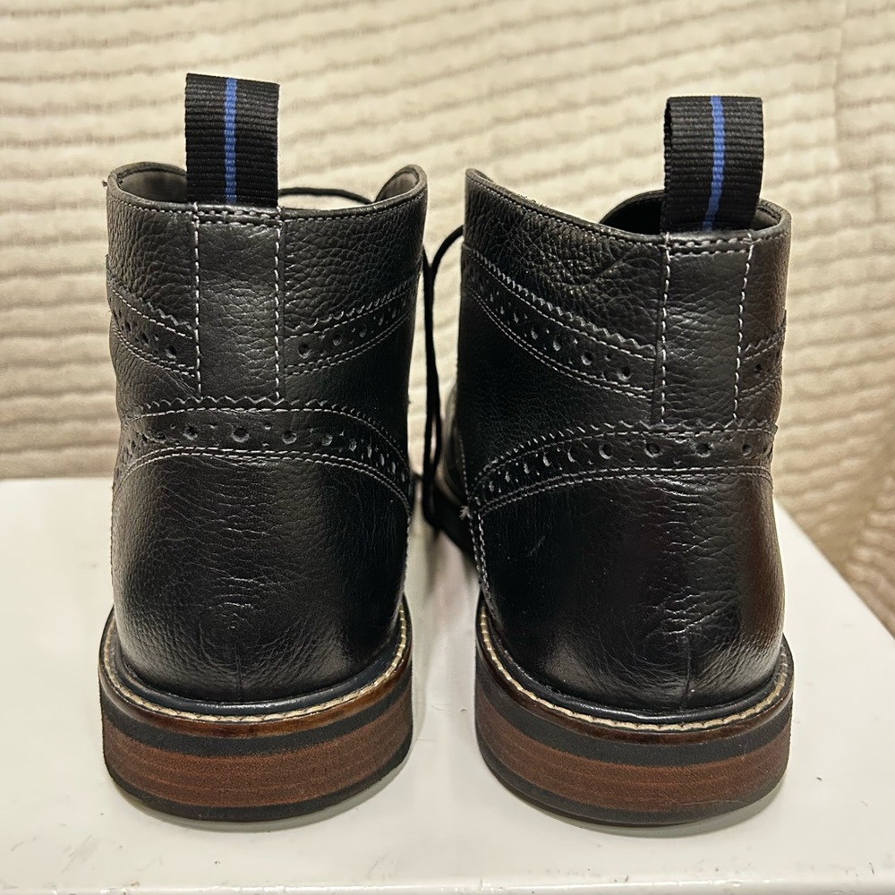 Nunn Bush Chukkas Black Leather Men's Ankle Boots Lace Up Size 11 - Picture 5 of 16